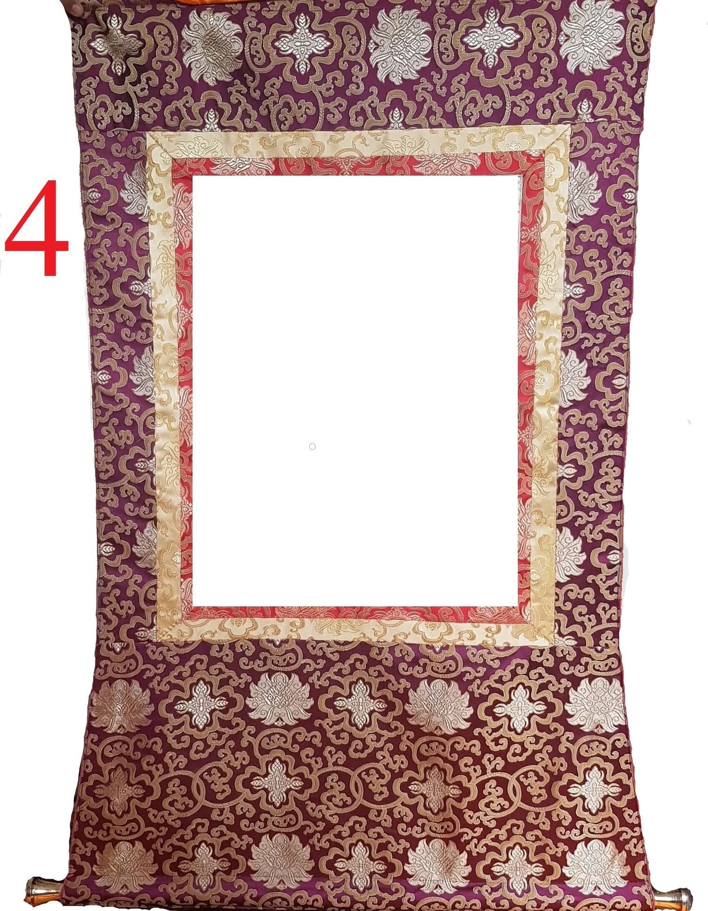 290. Japanese Style Guanyin (Quan Yin) Avalokitesvara Chenrezig Thangka (Thanka). Free Brocade / Free Shipping.