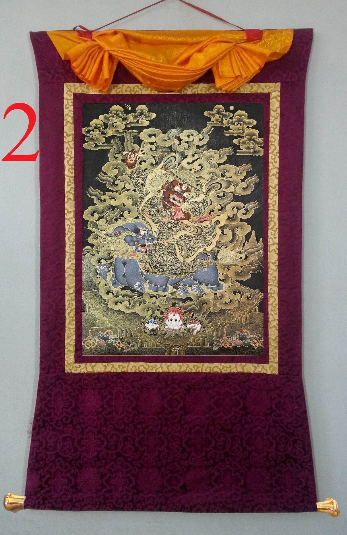 275. Damchan Dorje Legpa Thangka (Thanka). Free Brocade / Free Shipping.