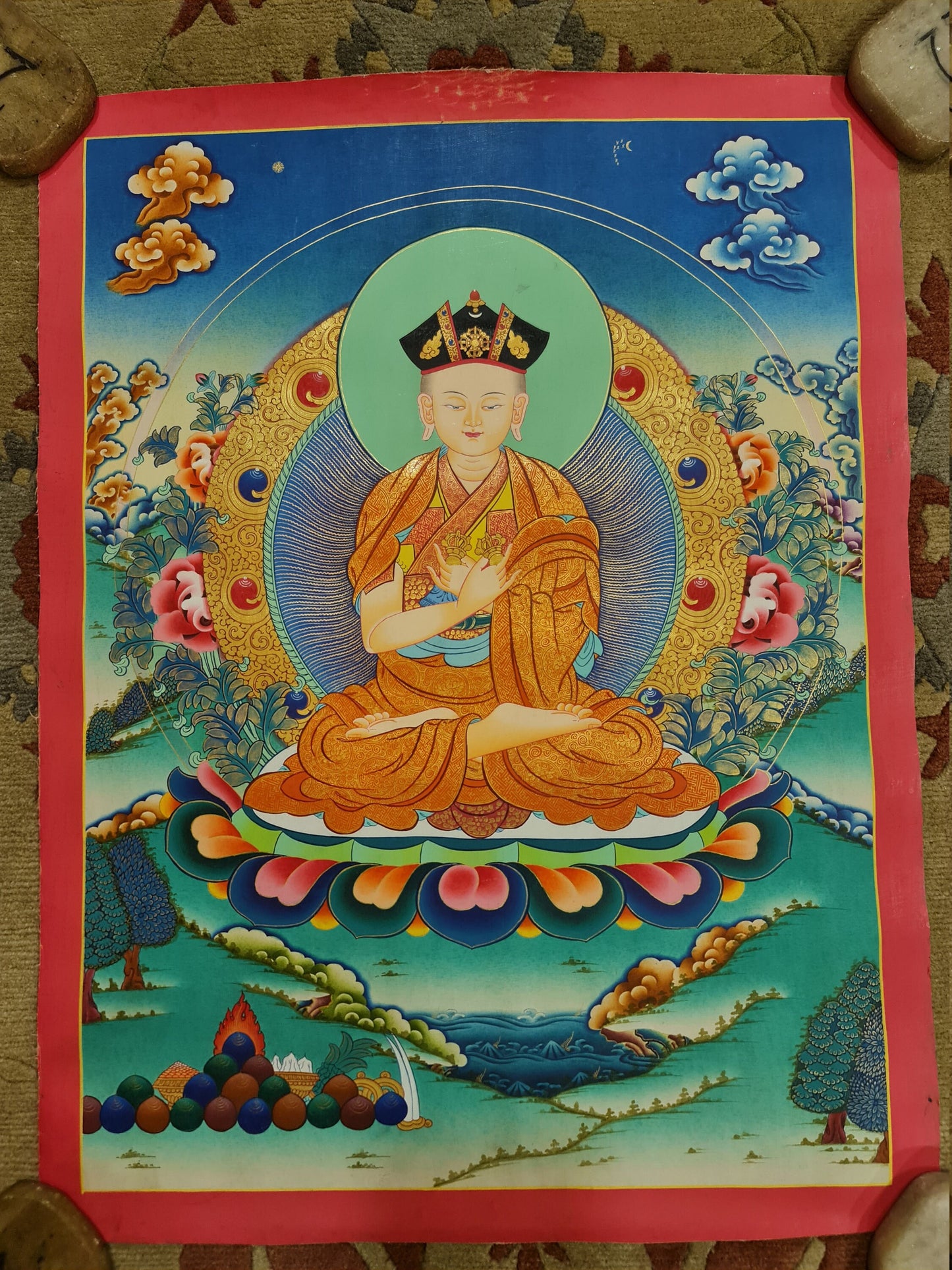 251. The 8th Karmapa Mikyo Dorje. Free Brocade / Free Shipping.