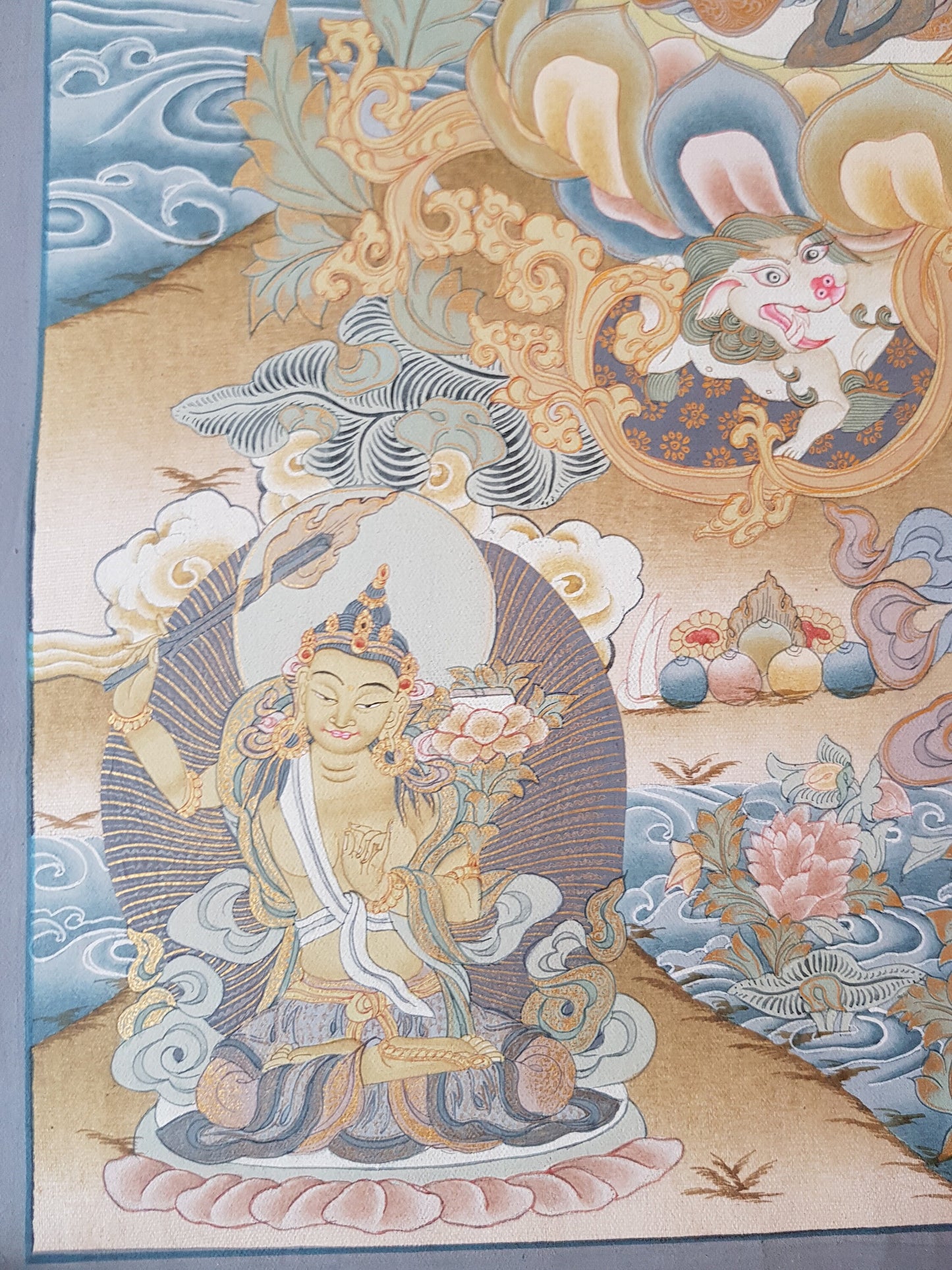 15. Chenrezig Thangka (Thanka). Free Brocade / Free Shipping.