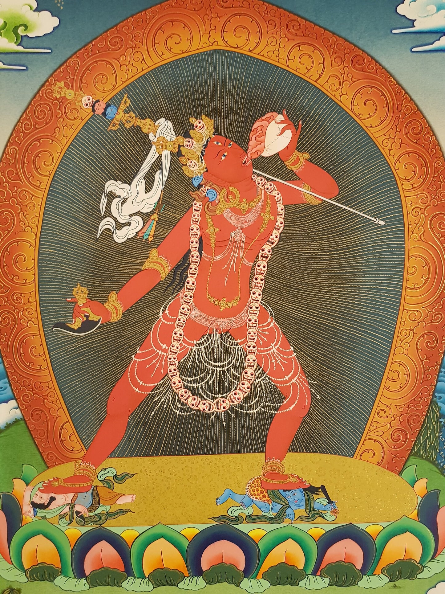 141. Vajrayogini Thangka (Thanka). Free Brocade / Free Shipping.