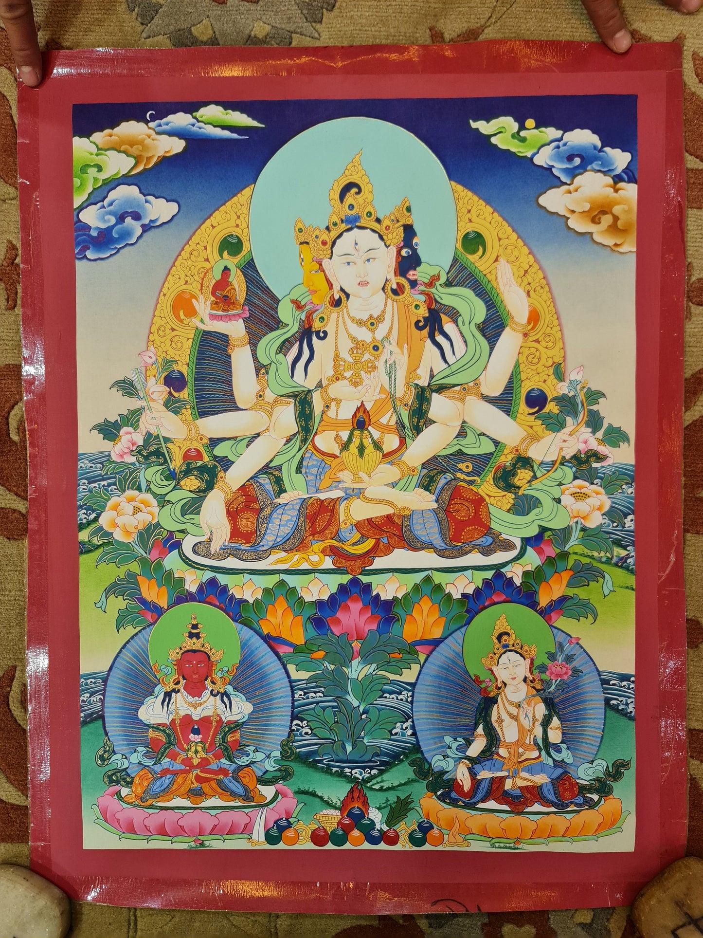 166. Namgyalma Thangka (Thanka). Free Brocade / Free Shipping.