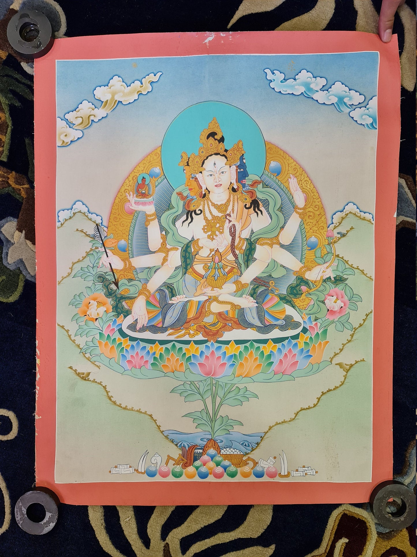 165. Namgyalma Thangka (Thanka). Free Brocade / Free Shipping.
