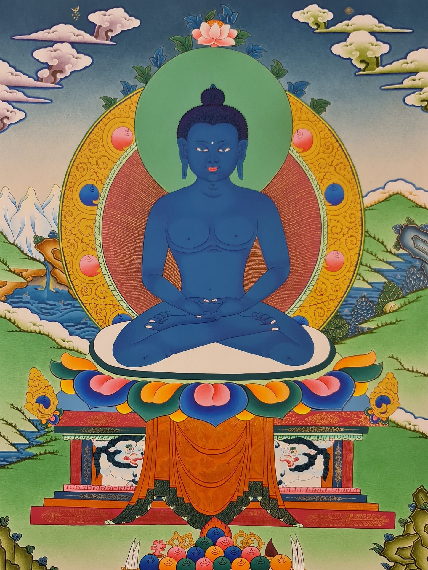 104. Samantabhadra Thangka (Thanka). Free Brocade / Free Shipping.