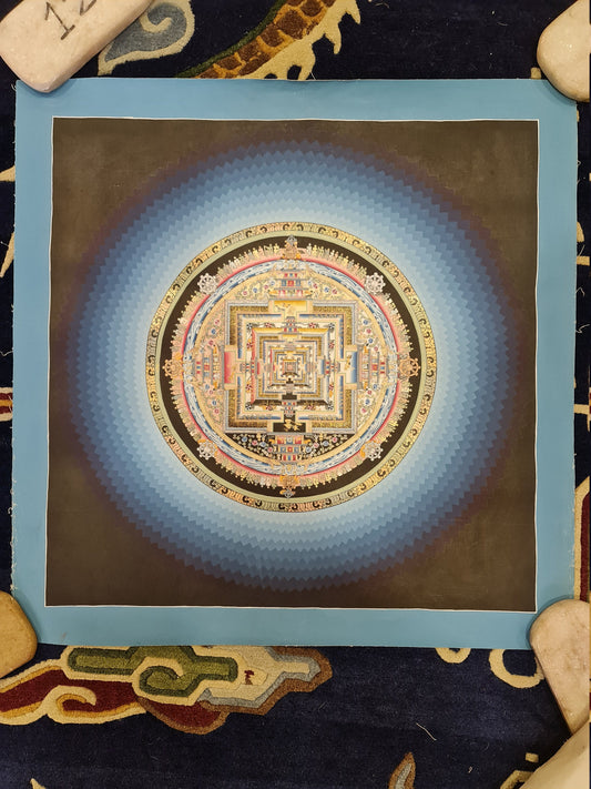 146. Kalachakra Mandala Thangka (Thanka). Free Brocade / Free Shipping.