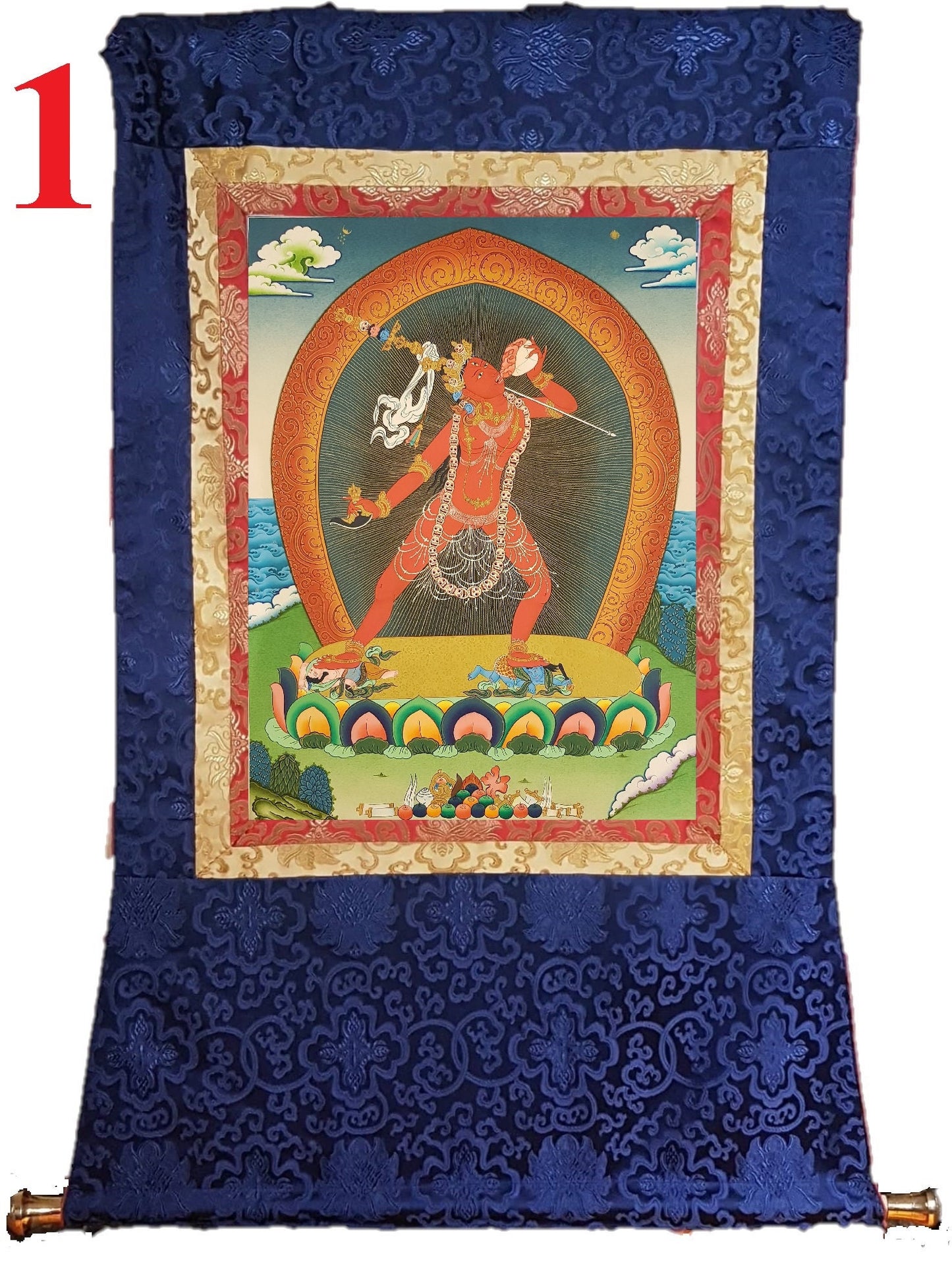 141. Vajrayogini Thangka (Thanka). Free Brocade / Free Shipping.