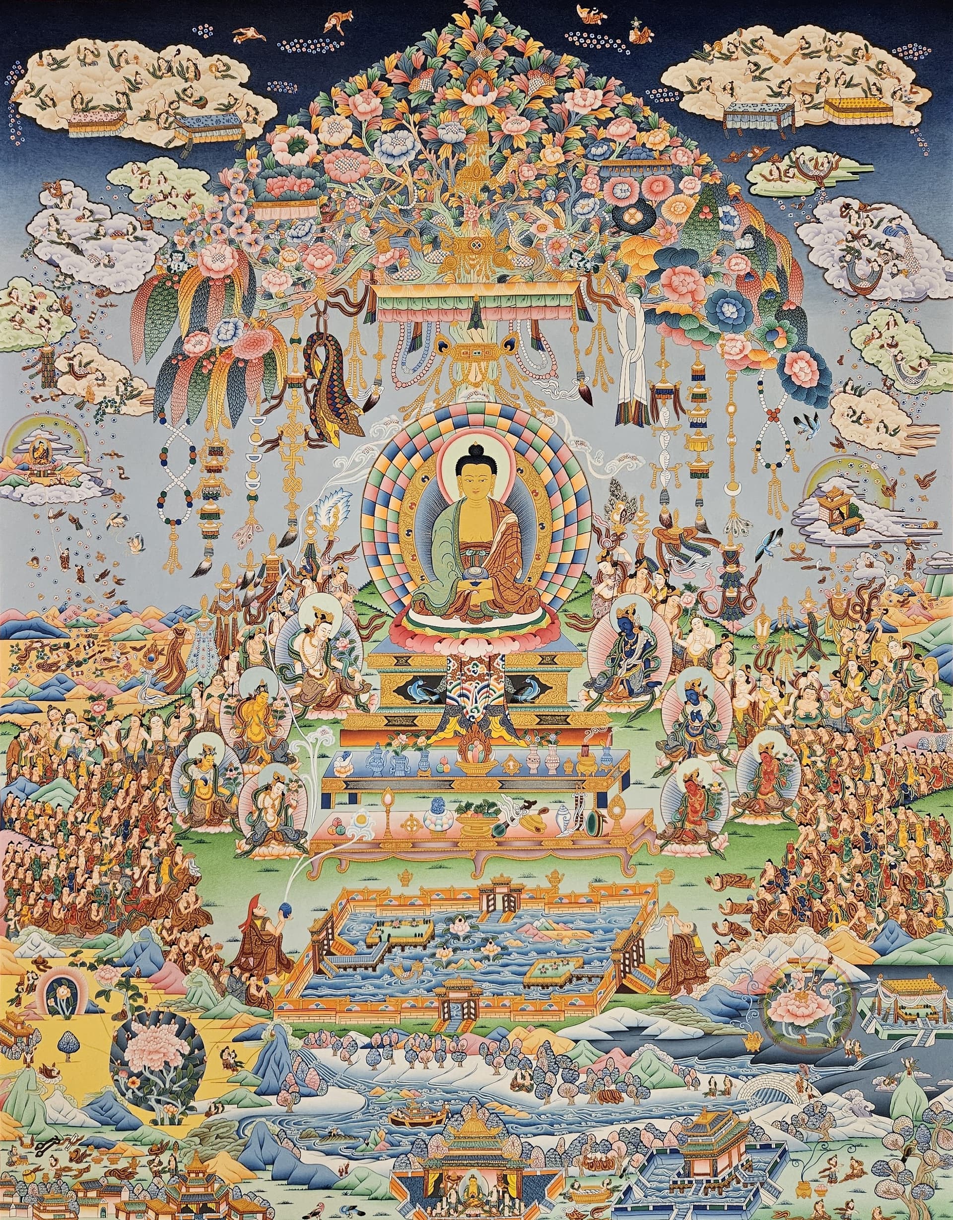 Amitabha Pureland (Sukhavati) Wishing Tree