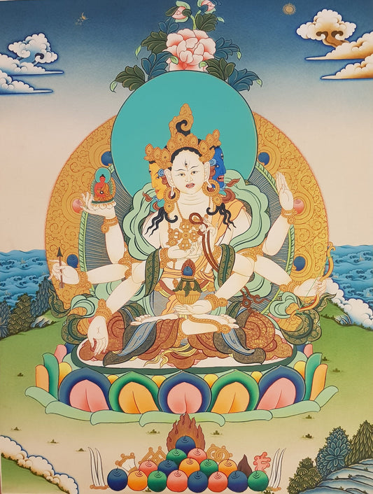 99. Namgyalma Thangka (Thanka).  Free Brocade / Free Shipping.