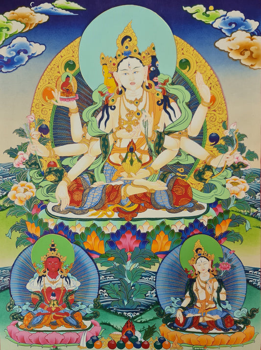 166. Namgyalma Thangka (Thanka). Free Brocade / Free Shipping.