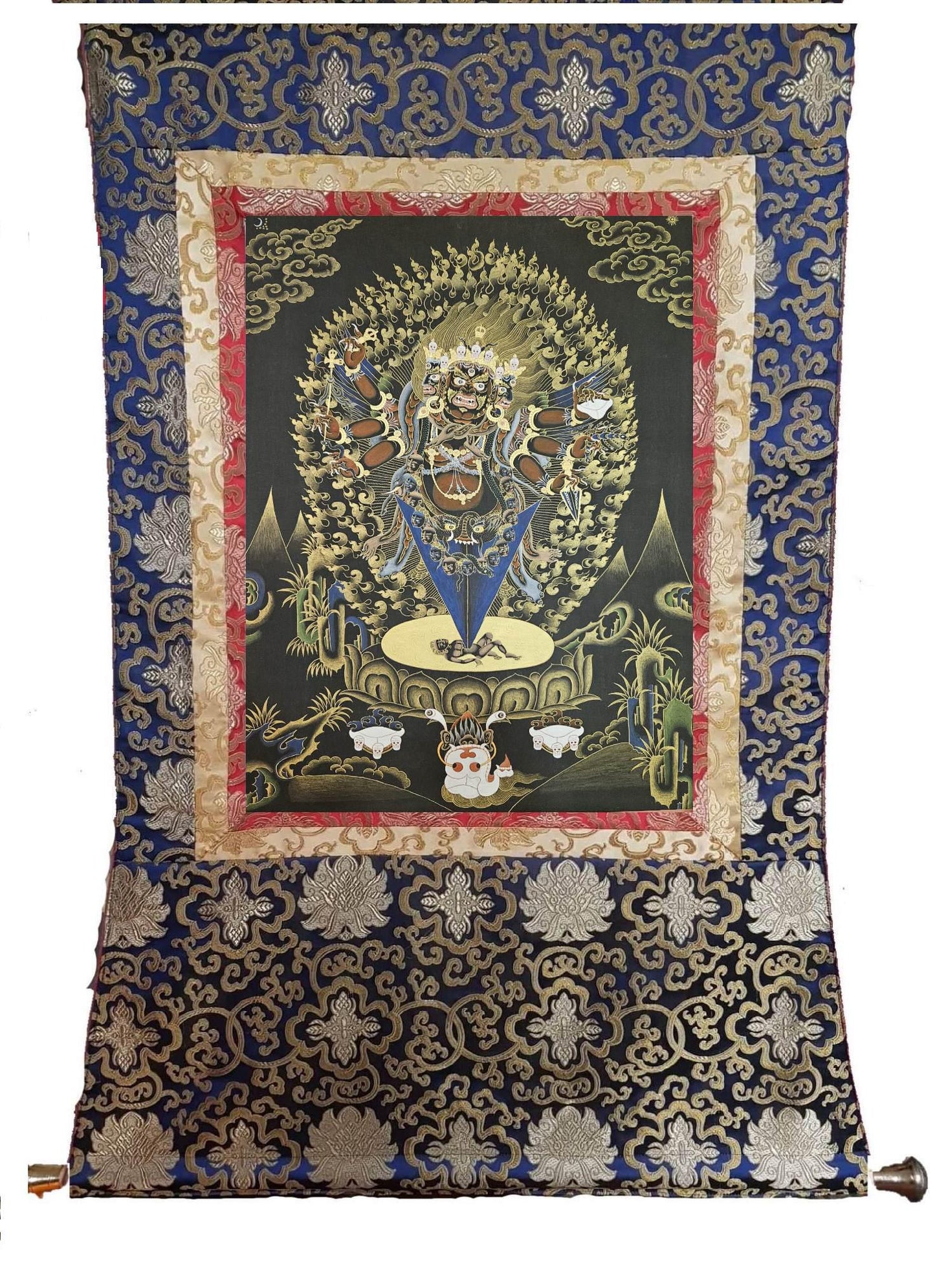 371. Guru Dragpur Thangka (Thanka) Painting. Free Brocade / Free Shipping.