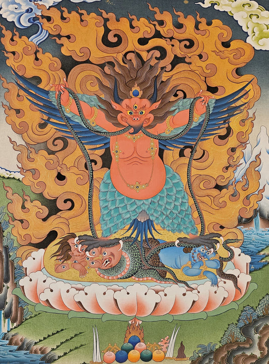 353. Garuda Thangka (Thanka). Free Brocade / Free Shipping.