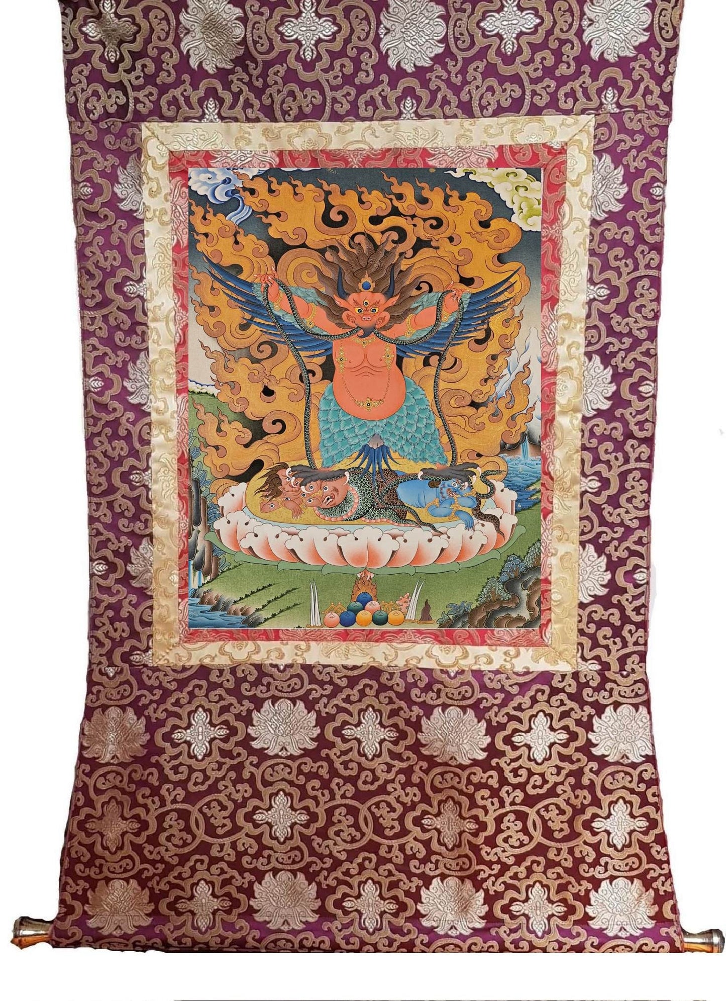 353. Garuda Thangka (Thanka). Free Brocade / Free Shipping.