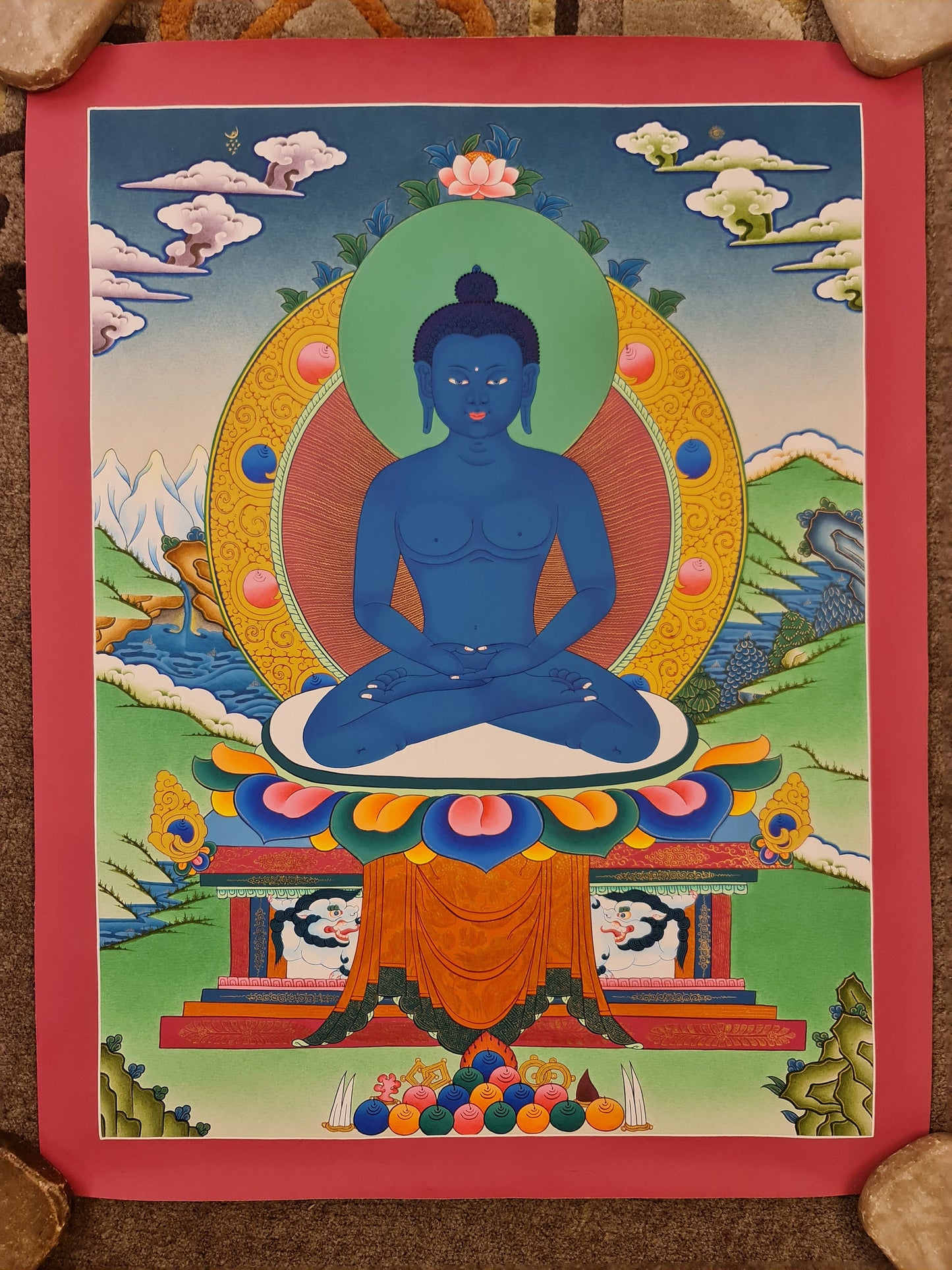 104. Samantabhadra Thangka (Thanka). Free Brocade / Free Shipping.