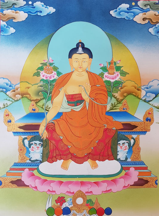 136. Maitreya (Metteyya) Buddha Thangka (Thanka). Free Brocade / Free Shipping.