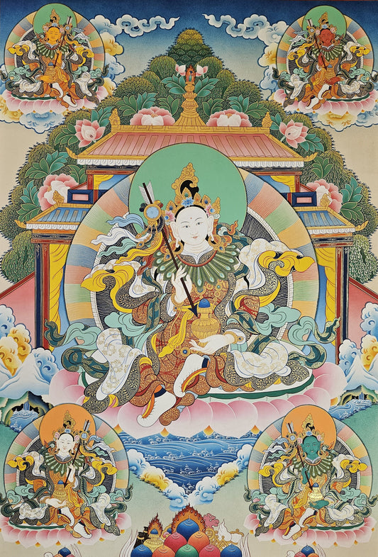 350. Dorje Yudronma Thangka (Thanka).  Free Brocade / Free Shipping.