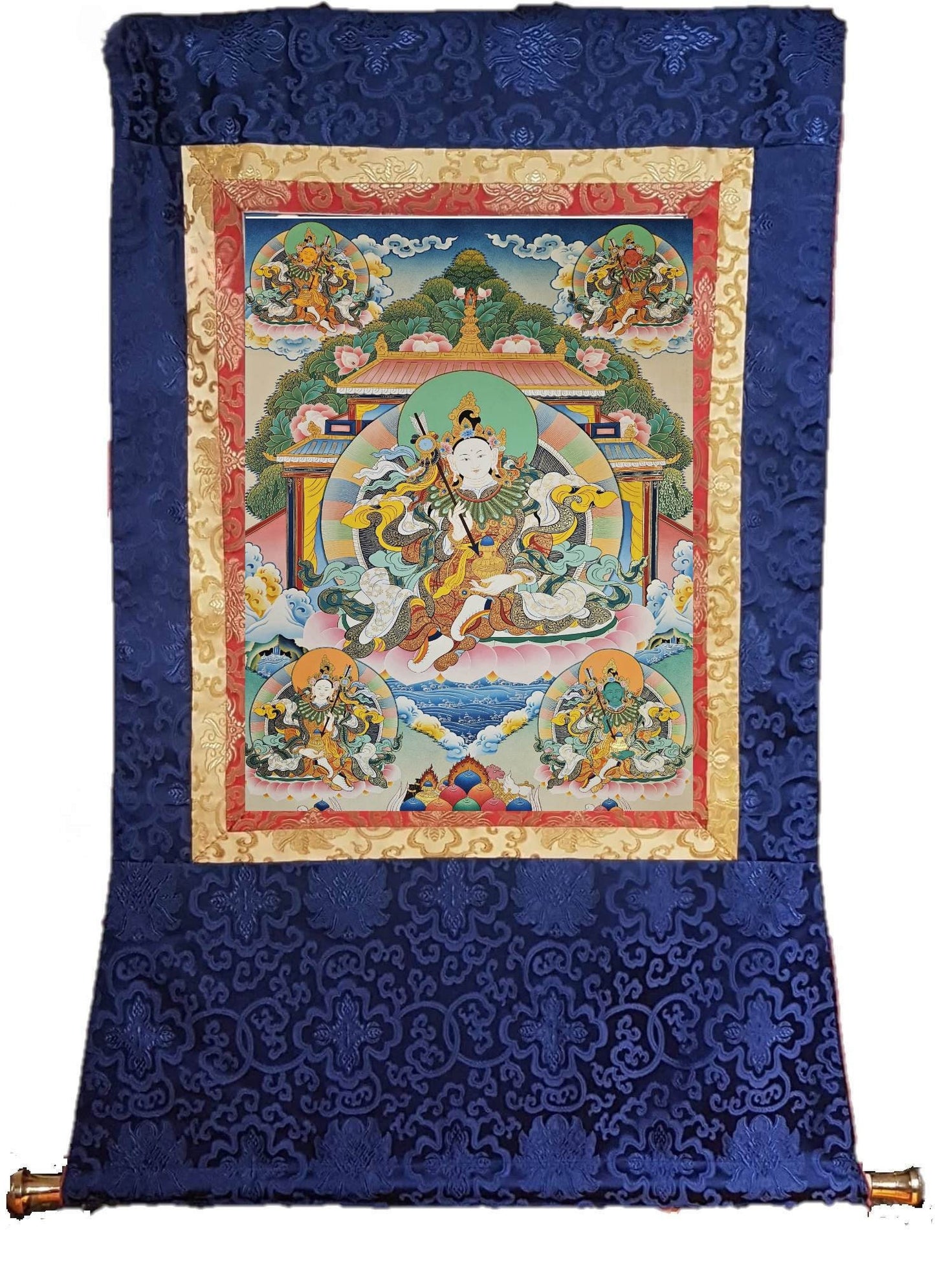 350. Dorje Yudronma Thangka (Thanka).  Free Brocade / Free Shipping.