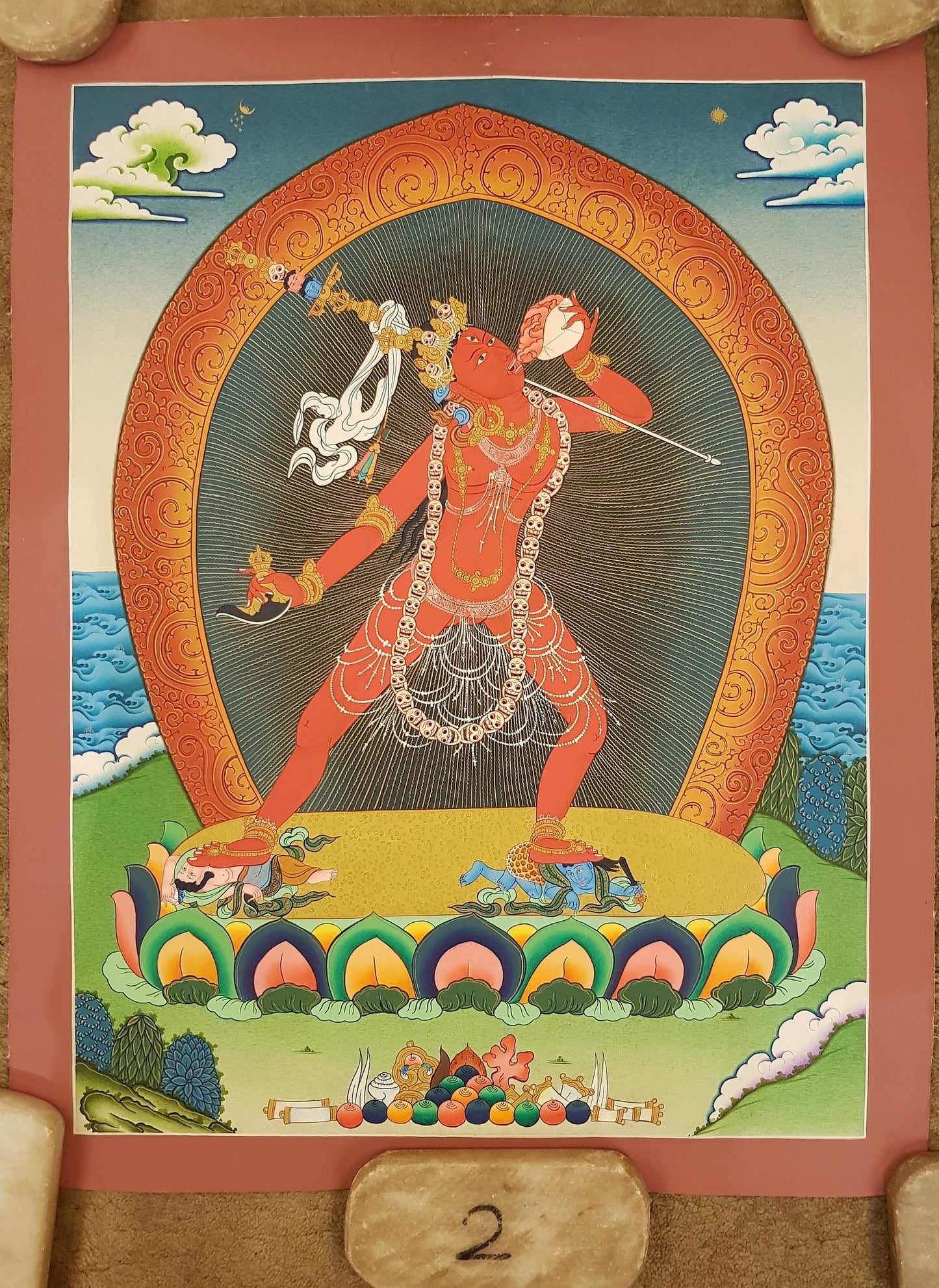 141. Vajrayogini Thangka (Thanka). Free Brocade / Free Shipping.