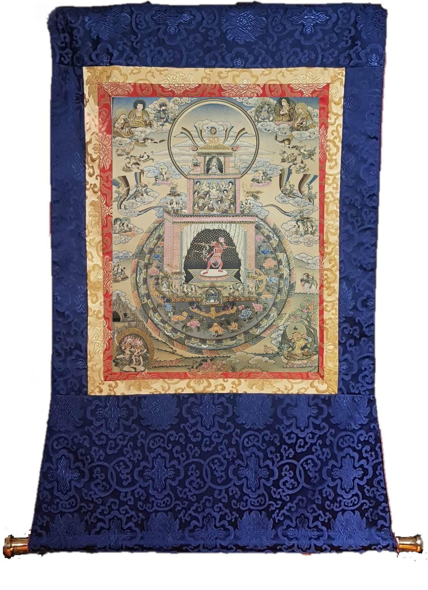 372. Vajrayogini Mandala Thangka (Thanka). Free Brocade / Free Shipping.