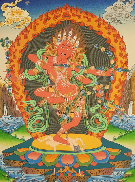 74. Kurukulla Thangka (Thanka). Free Brocade / Free Shipping.