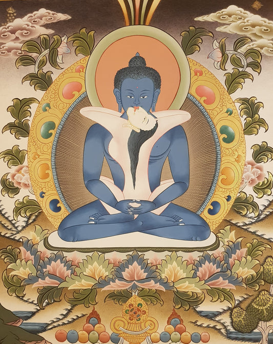 108. Samantabhadra Thangka (Thanka).  Free Brocade / Free Shipping.