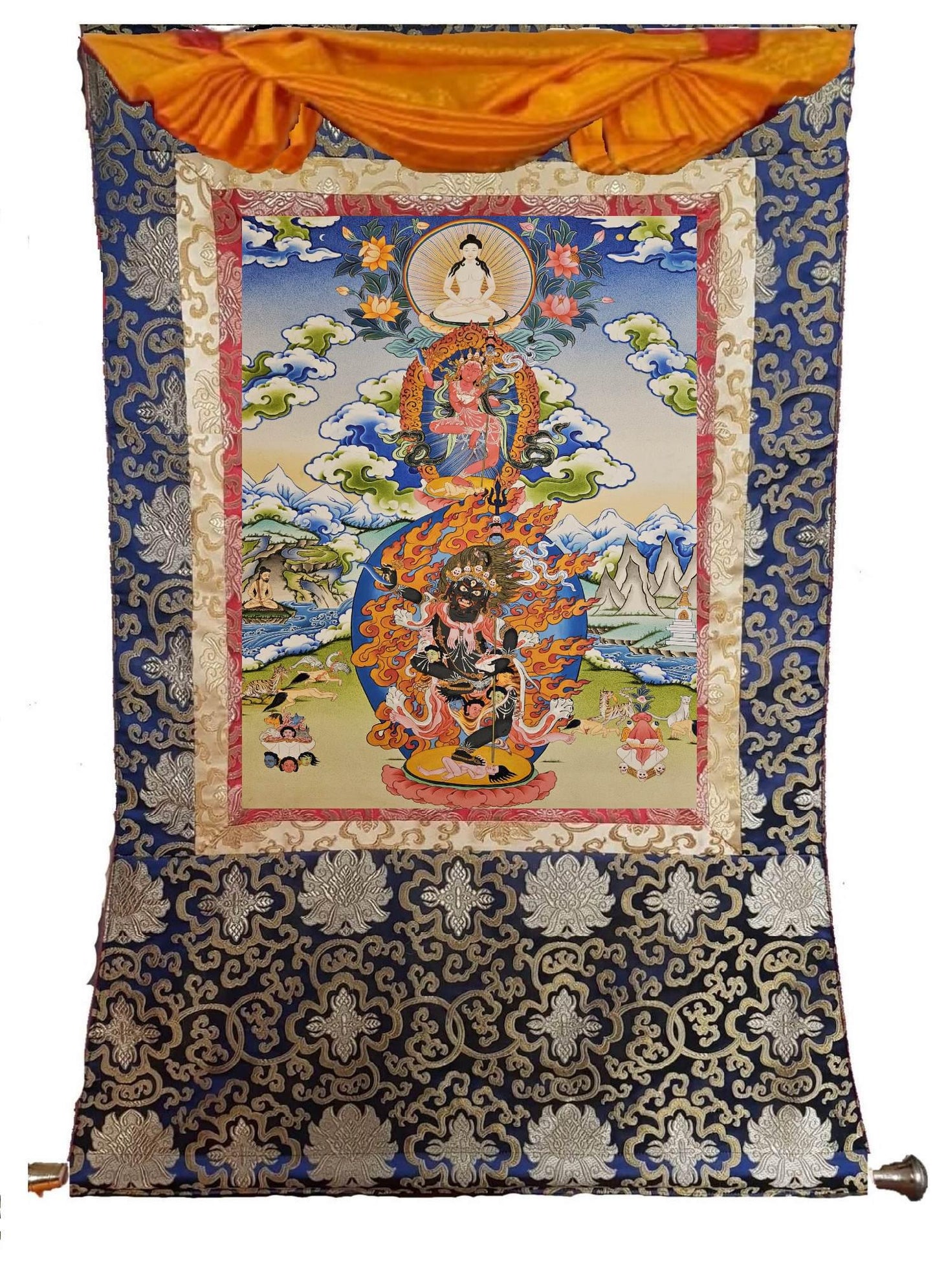 354. Trikaya (Troma Nagmo, Dorje Phagmo, Tapihritsa) Thangka (Thanka). Free Brocade / Free Shipping.